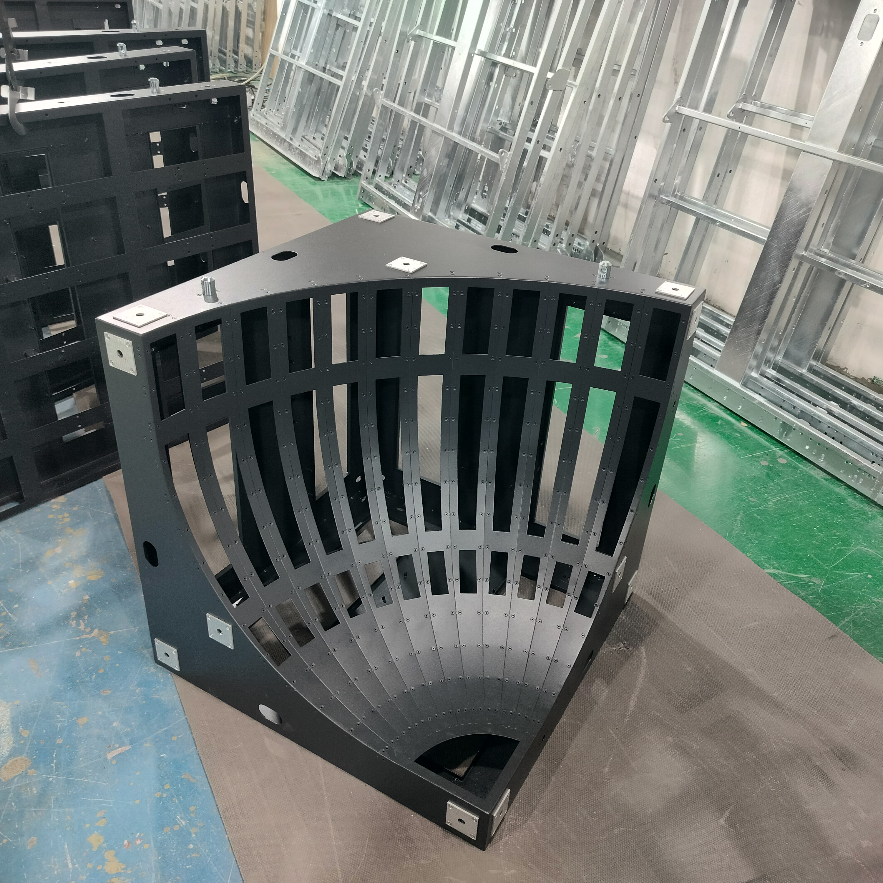 Custom Curved LED Cabinet Structure