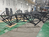 Curved Stage Truss System with Ground Support Base for LED and Lighting Structures
