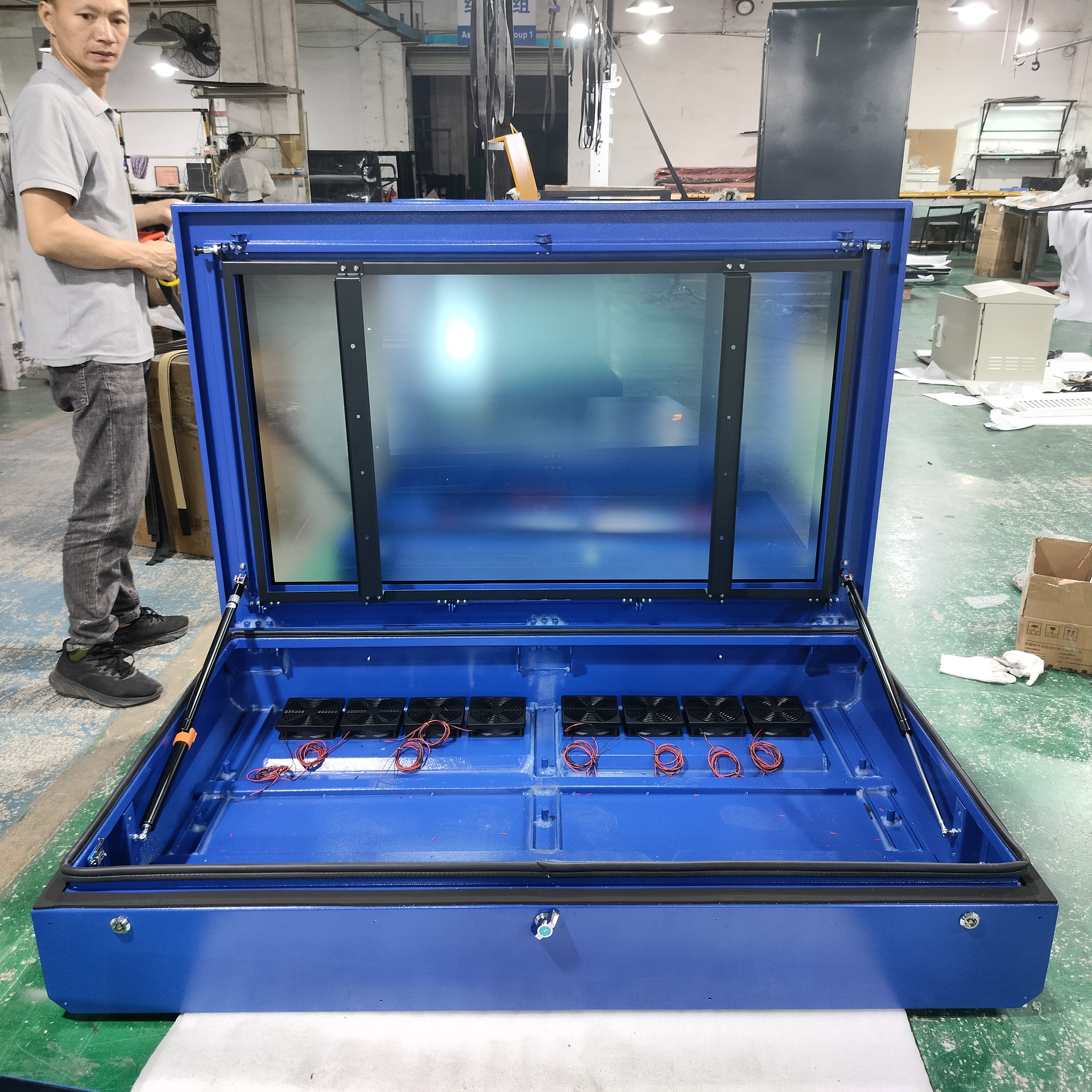 Outdoor Weatherproof Metal TV Enclosure