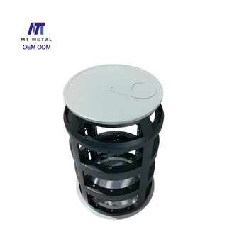 Cylindrical Can-Style LED Display Frame - Custom Aluminum Fabrication