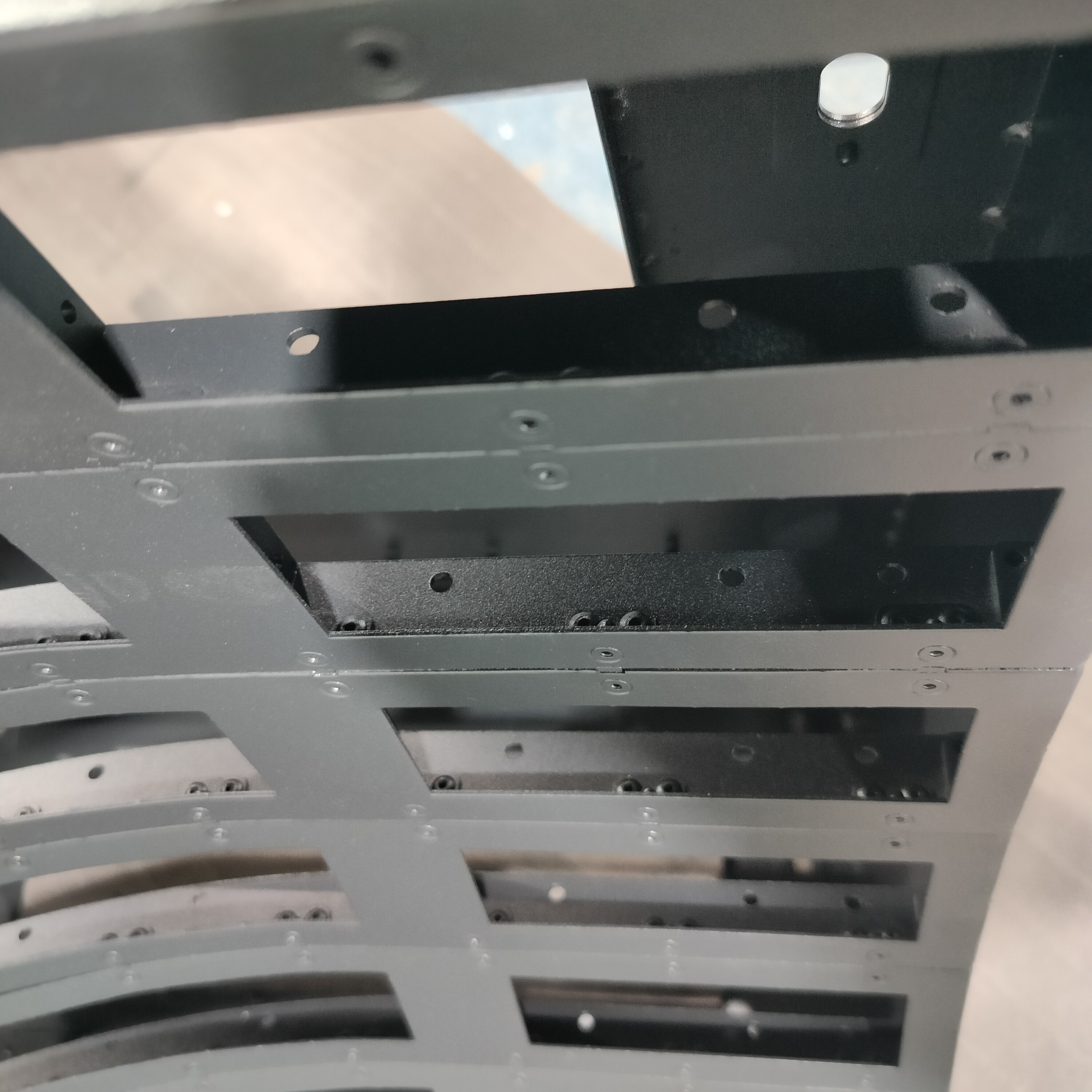 Custom Curved LED Cabinet Structure