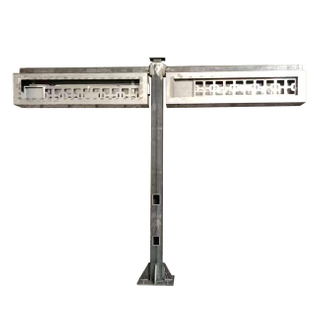 Bus Station Information Display Metal Case with Pole