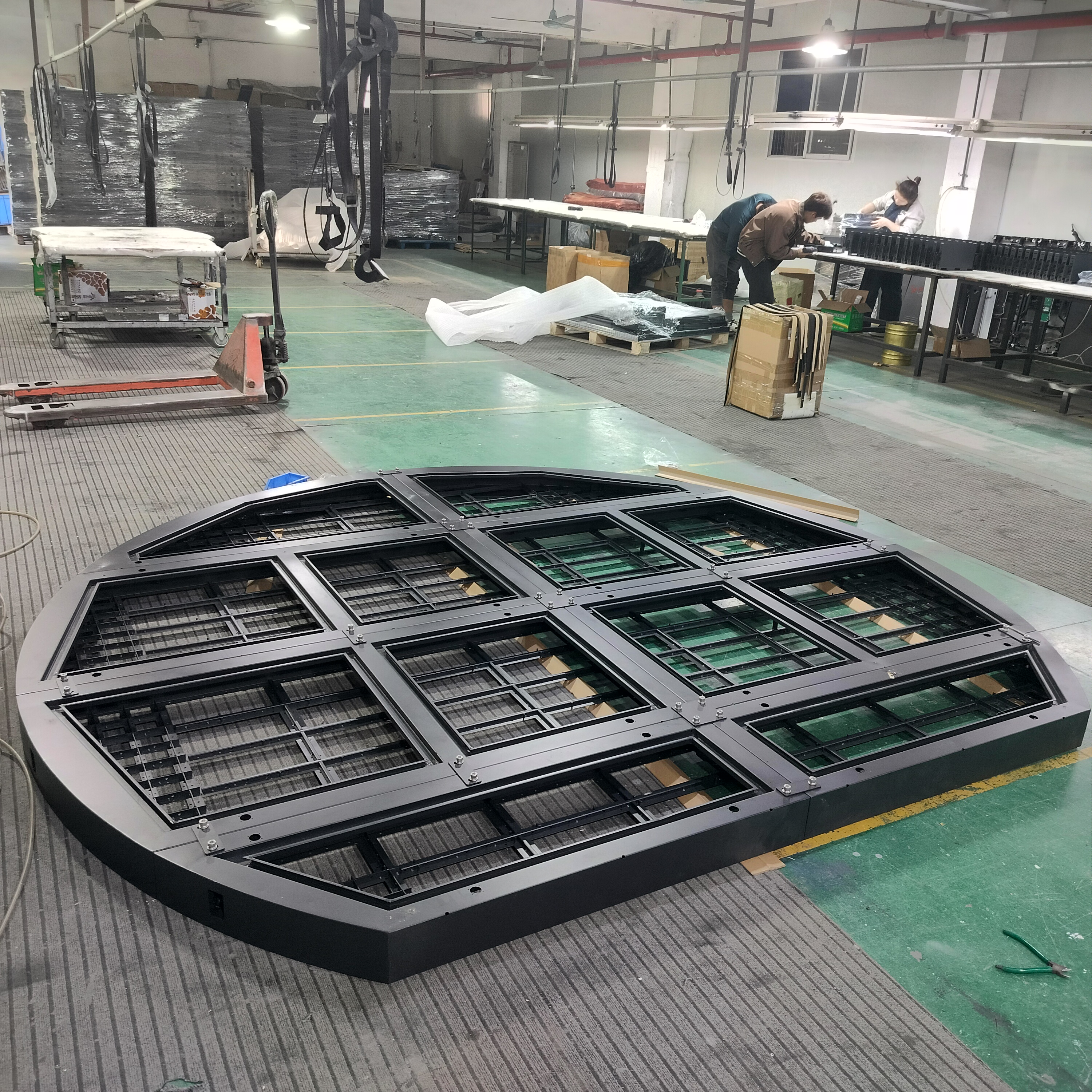 Weatherproof LED Display Cabinet Aluminum Frame