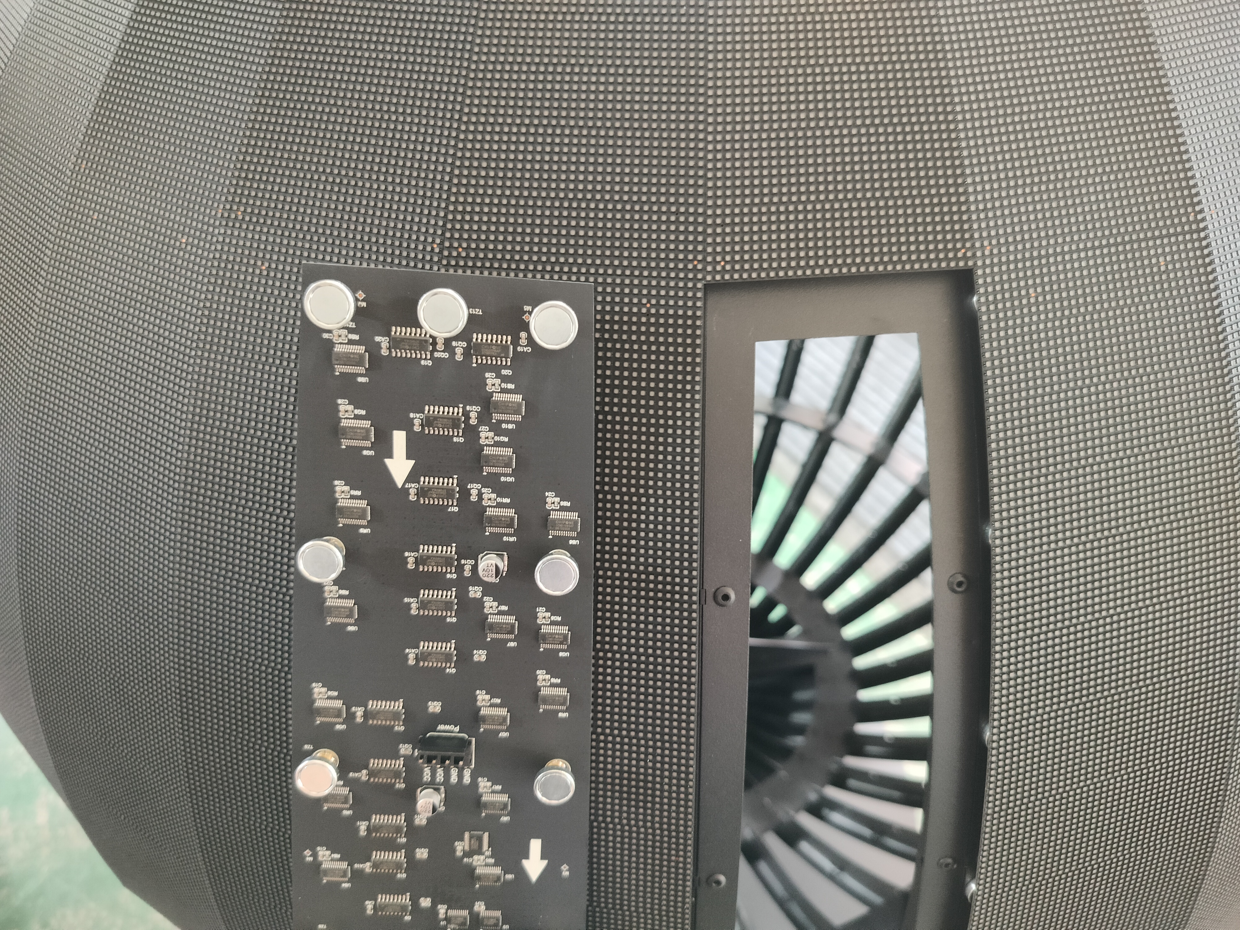 Indoor Steel Sphere LED Frame